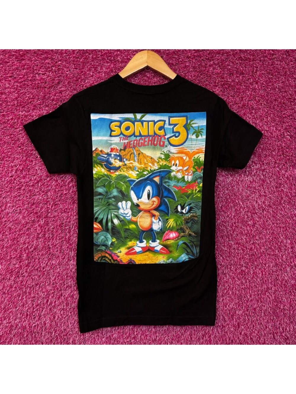 Sonic The Hedgehog 3 Cartoon Promo T-Shirt Extra Small